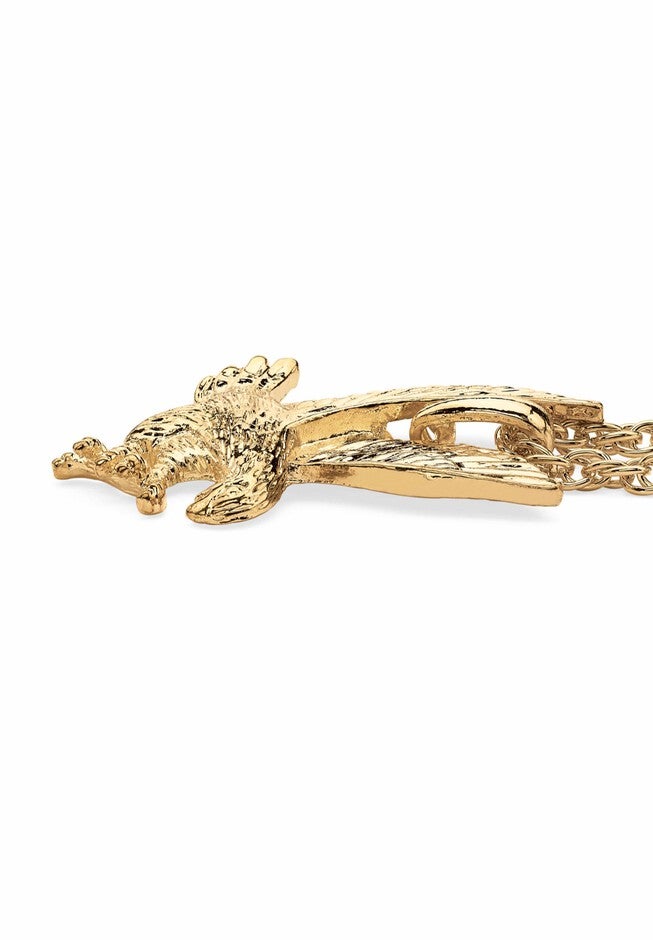 Gold Tone Eagle Charm Pendant with 24 inches Chain, , on-hover image number 1
