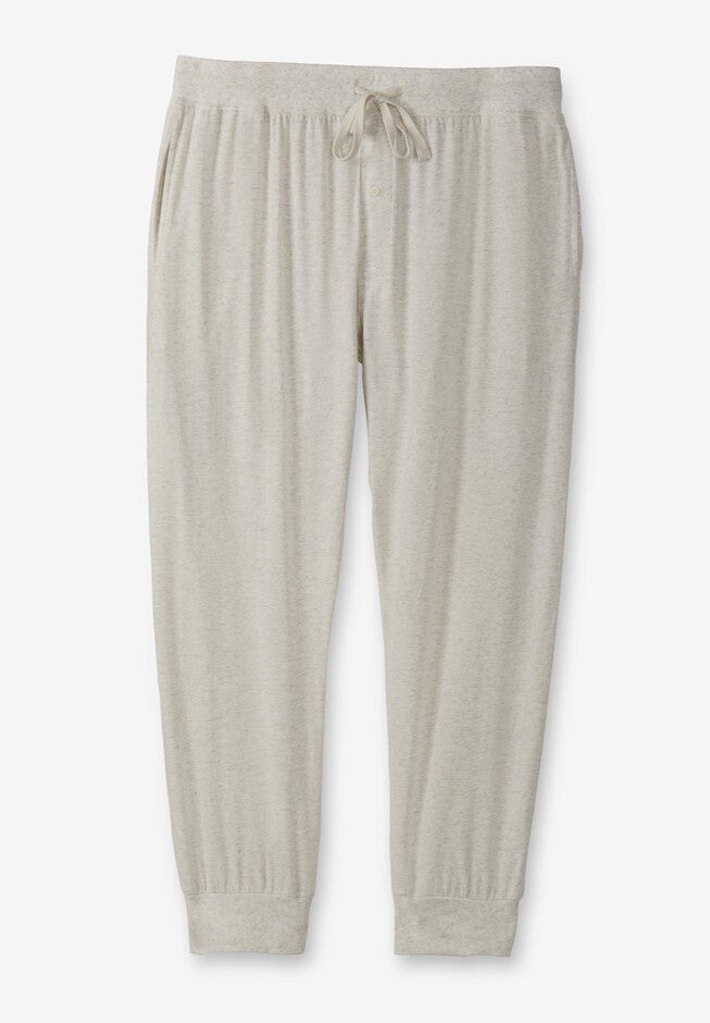 Hanes® Jogger Pajama Pants, OATMEAL HEATHER, hi-res image number null