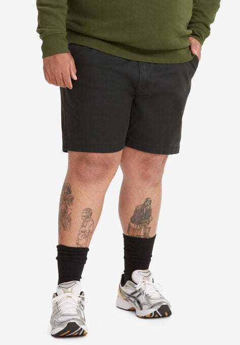 Levi's® Chino Stretch Twill Shorts, CAVIAR BLACK, hi-res image number null