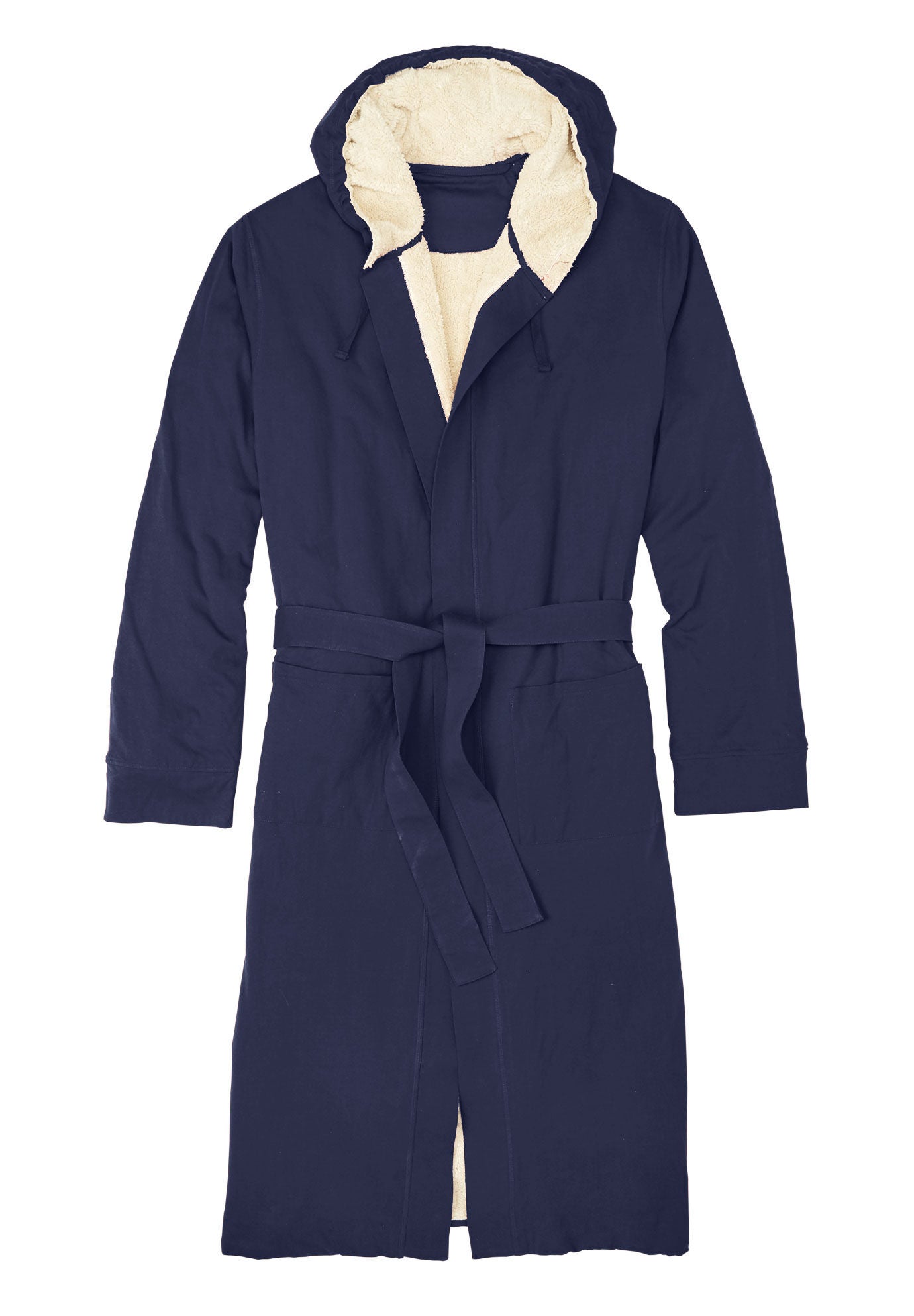 Sherpa lined dressing gown mens sales