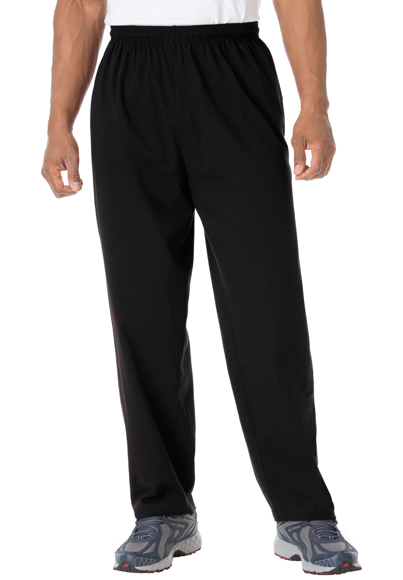 Champion men's open bottom light weight jersey sweatpant new arrivals