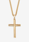 Gold Filled Cross Pendant with 24" Chain, GOLD, hi-res image number null