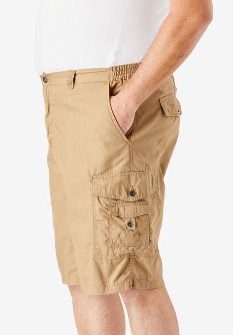 10" Side Elastic Canyon Cargo Shorts, , alternate image number null