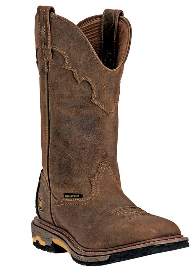Dan Post Blayde 11 inches Shaft Distressed Soft Toe Boot, SADDLE TAN, hi-res image number 0