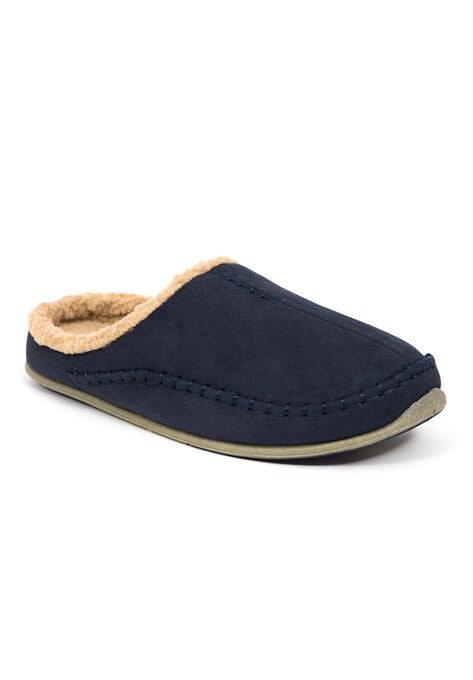 Nordic Microsuede Slippers, NAVY, hi-res image number null