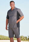 Quarter Zip Short Sleeve Colorblock Tracksuit, , alternate image number null