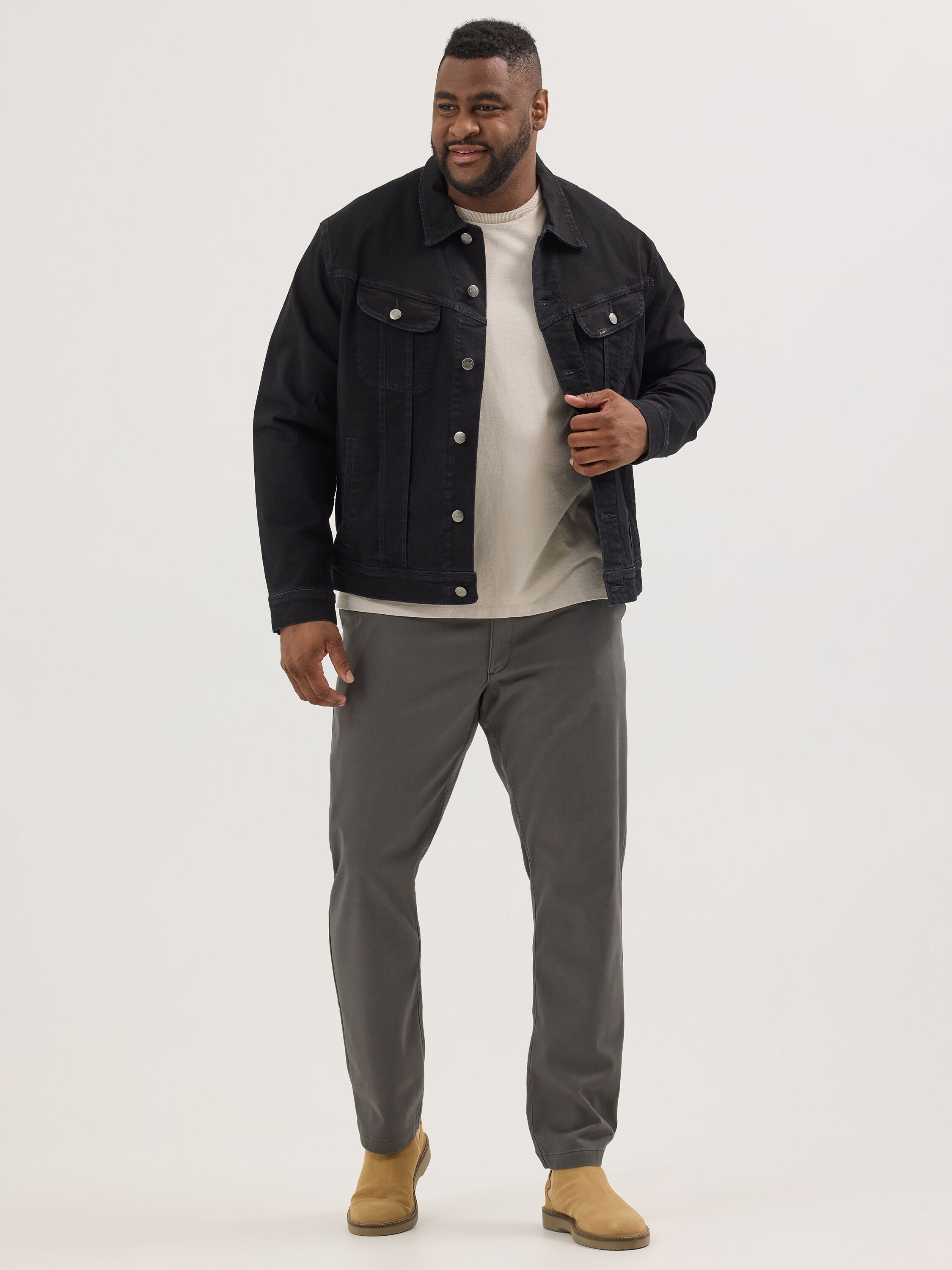 Extreme Motion Relaxed Fit Flat Front Pant, STATIC GREY, alternate image number 4