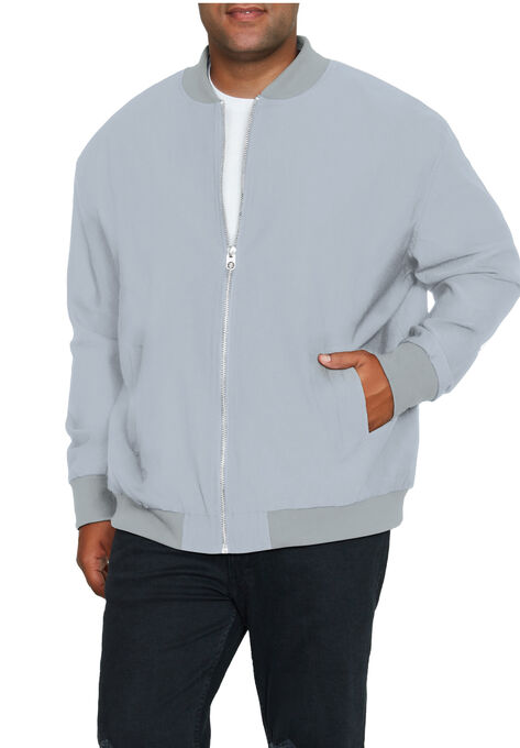 Full Zip Stretch Bomber Jacket, , on-hover image number null