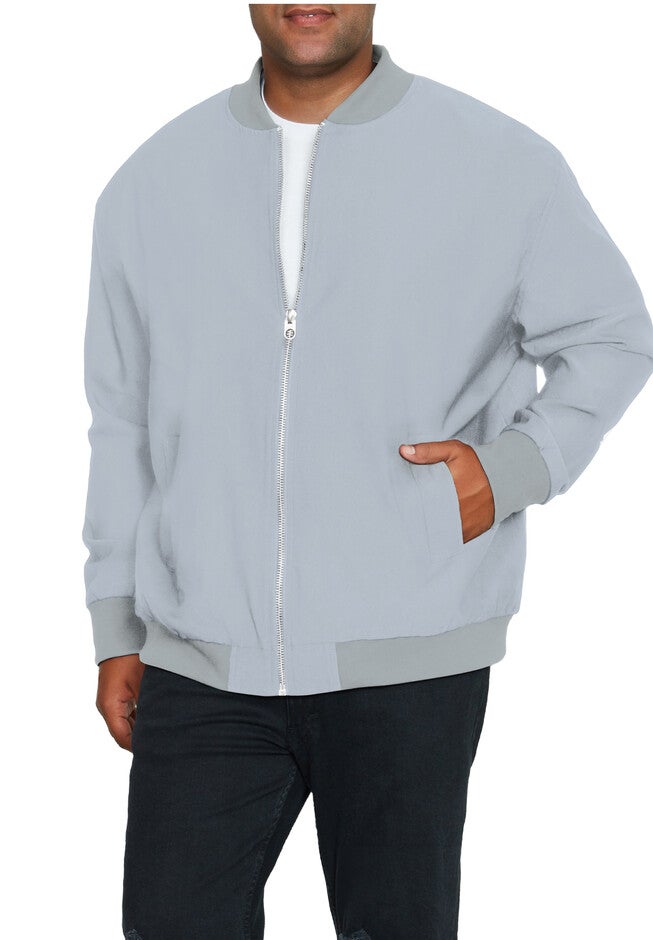 Full Zip Stretch Bomber Jacket, , on-hover image number 1
