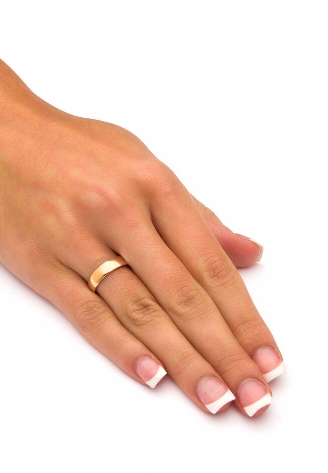 14k Gold over Sterling Silver Wedding Band Ring, , alternate image number 2