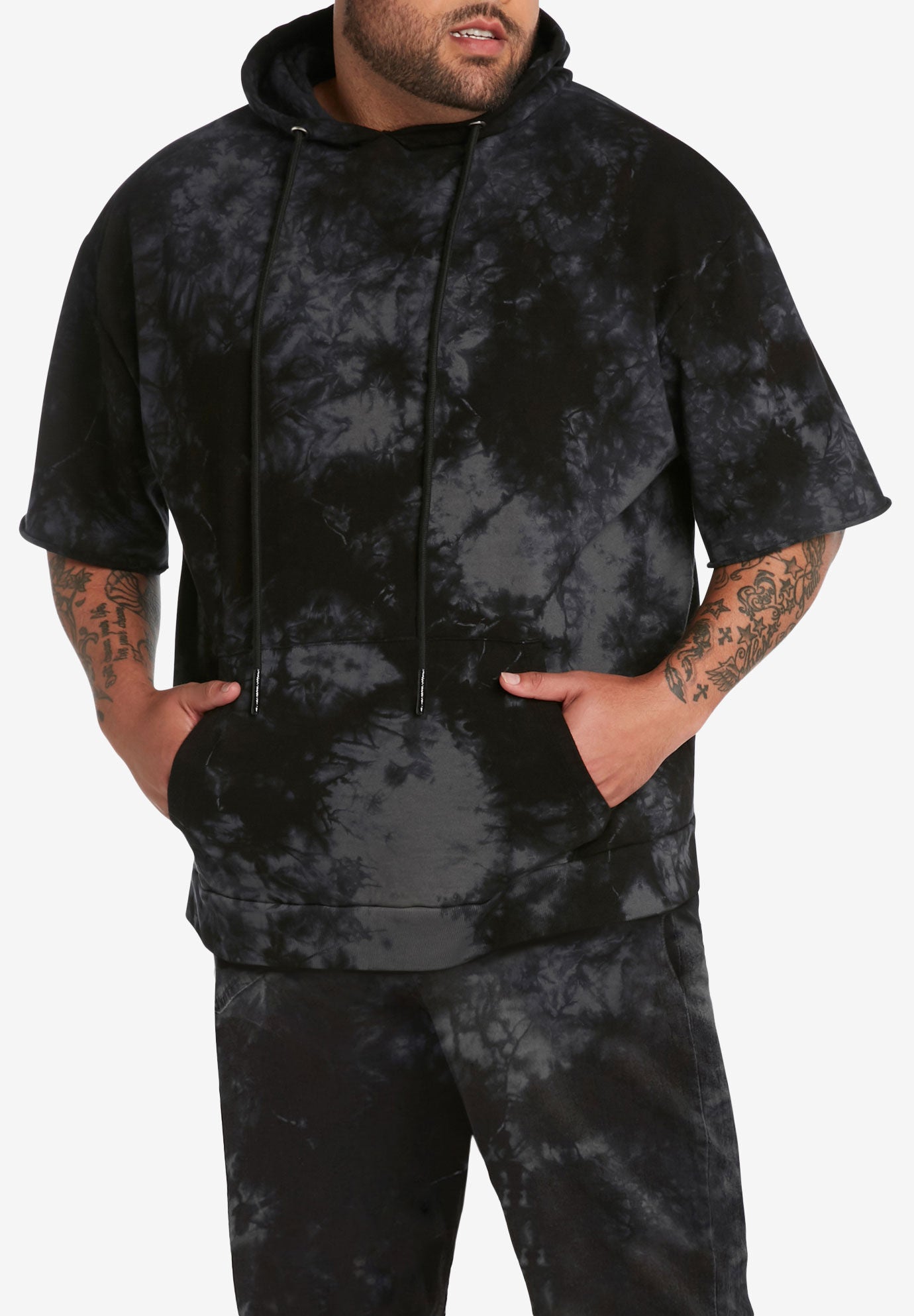 big and tall short sleeve hoodie