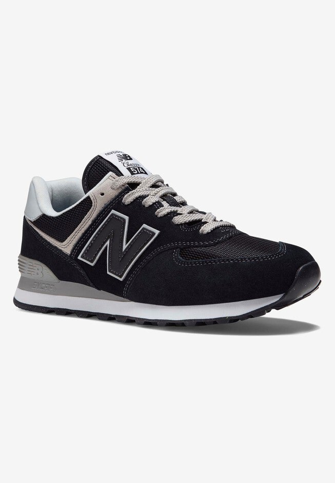 New Balance® 574 Sneaker, BLACK WHITE, hi-res image number null