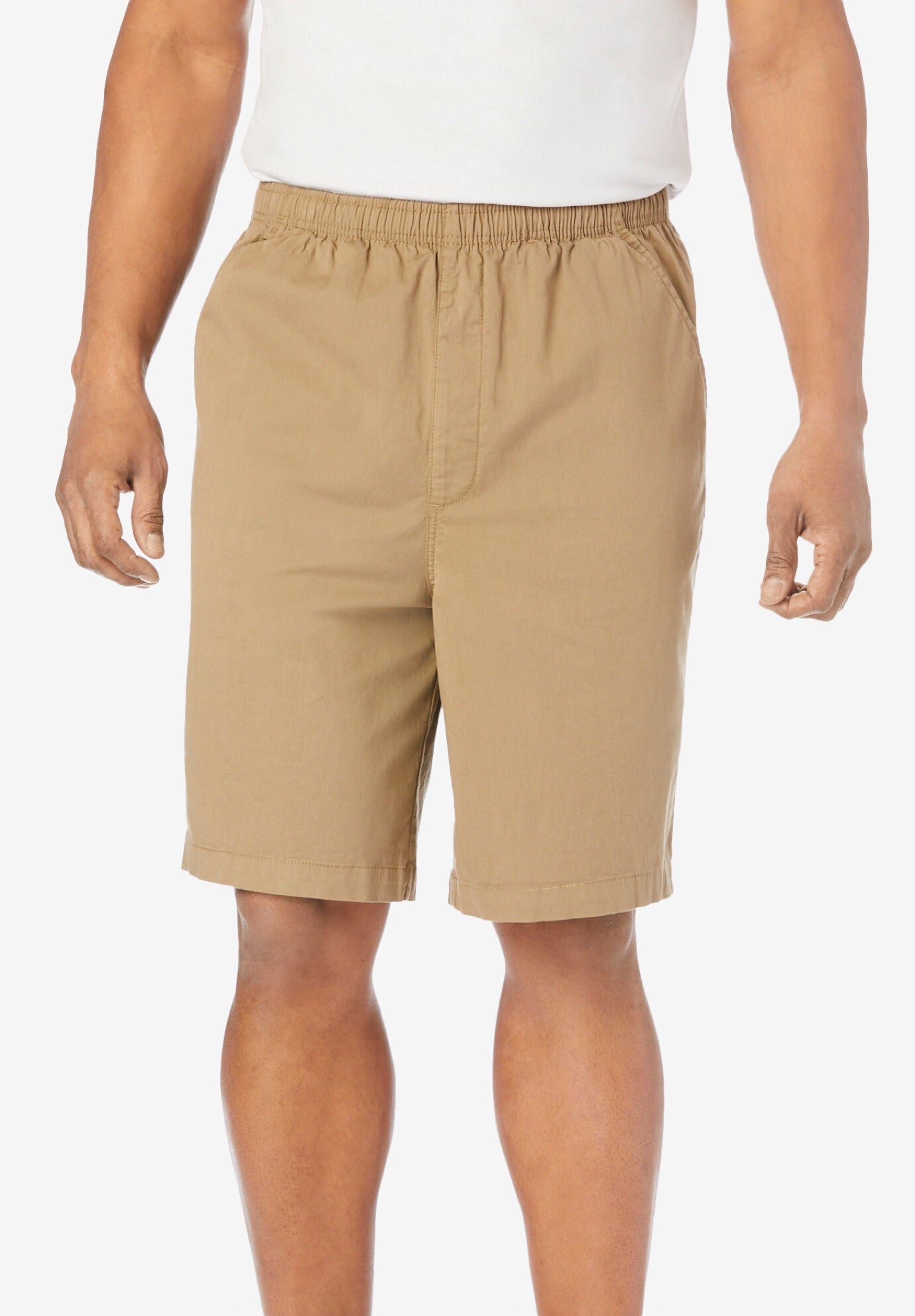 Men s Big Tall Comfort Flex Full Elastic Shorts by KingSize in Navy Size 2XL