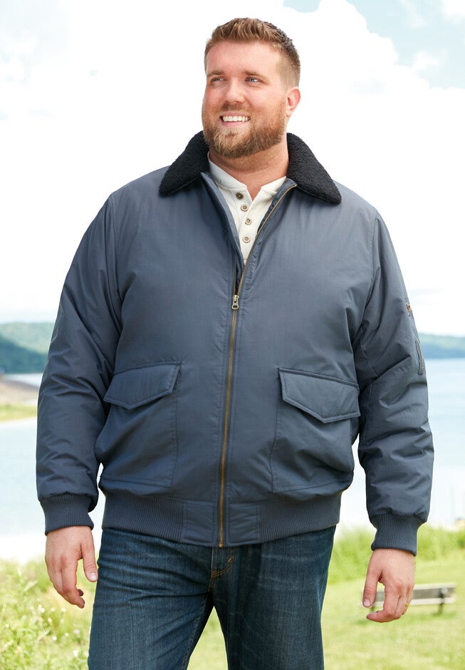 Aviator Bomber Jacket by Boulder Creek®, , alternate image number 1