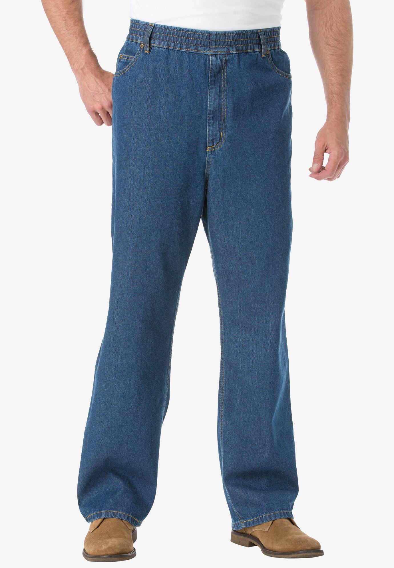Big Tall Loose Fit Jeans for Men King Size