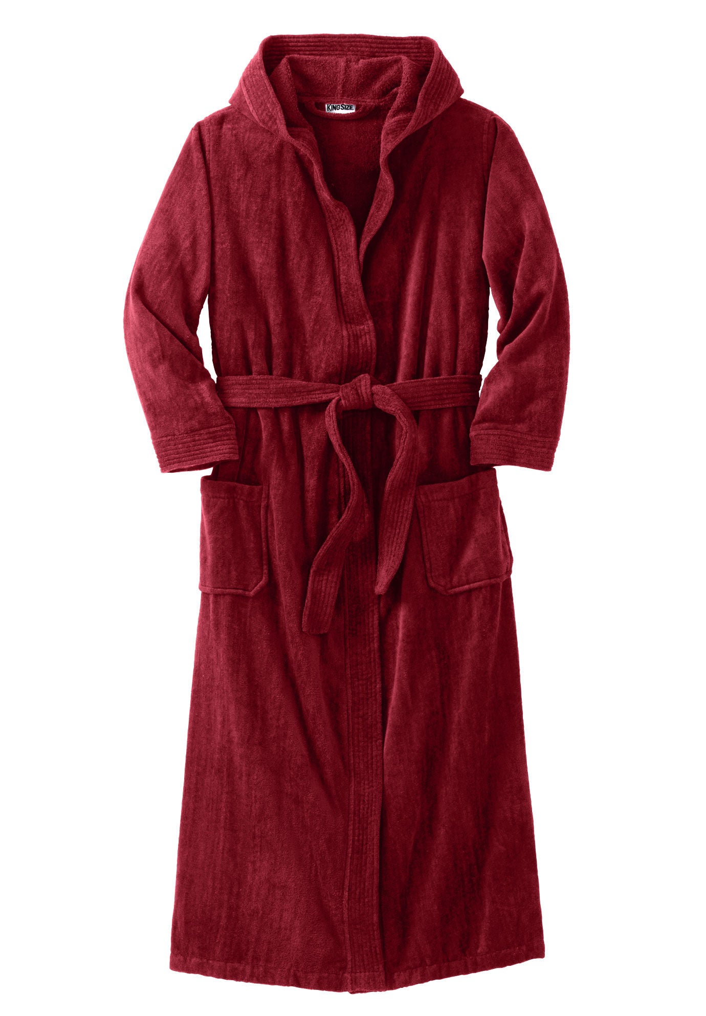 Kingsize Men's Big & Tall Terry Velour Hooded Maxi Robe eBay