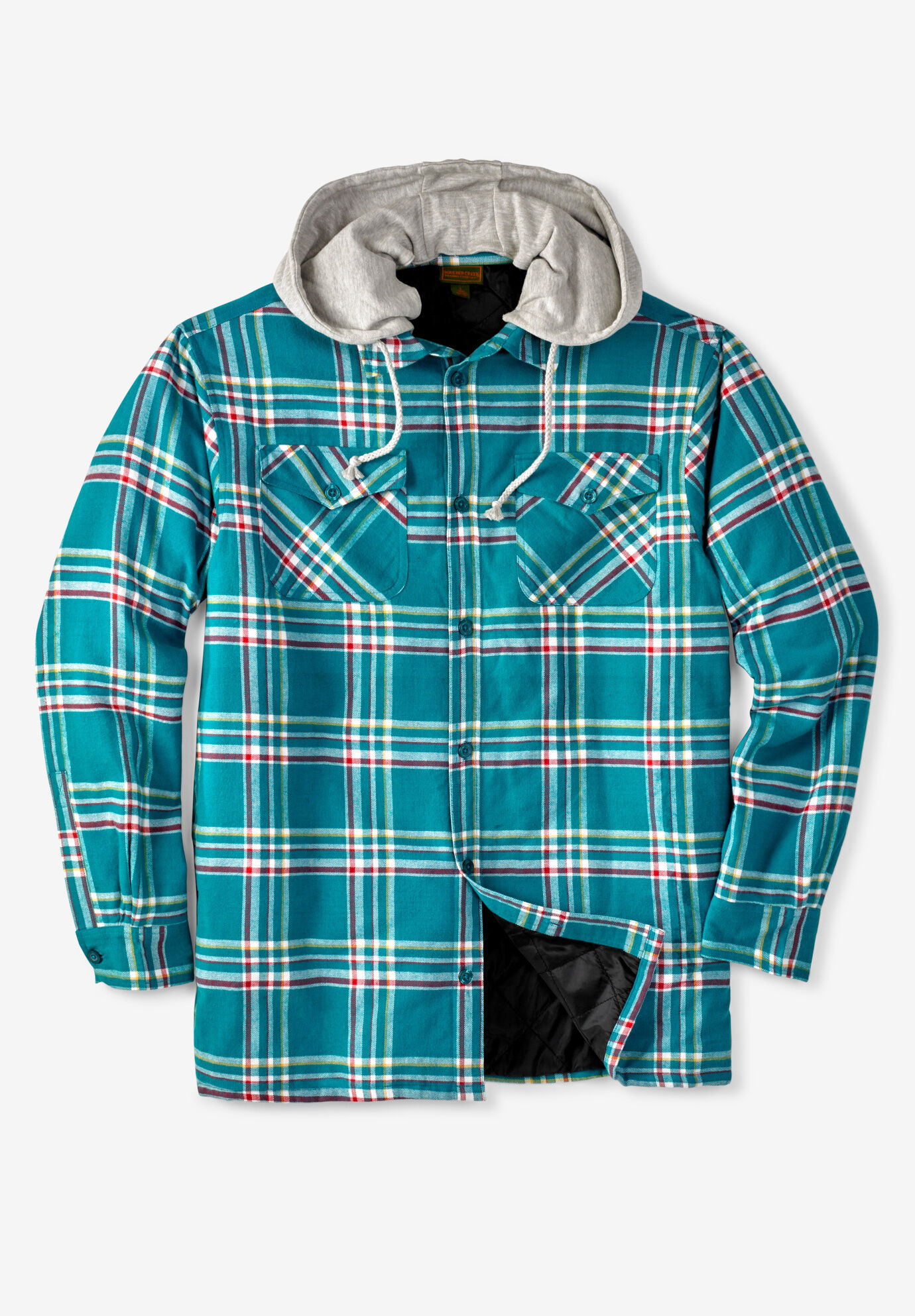 KingSize Mens Big & Tall Flannel Sherpa Lined Shirt Jacket 
