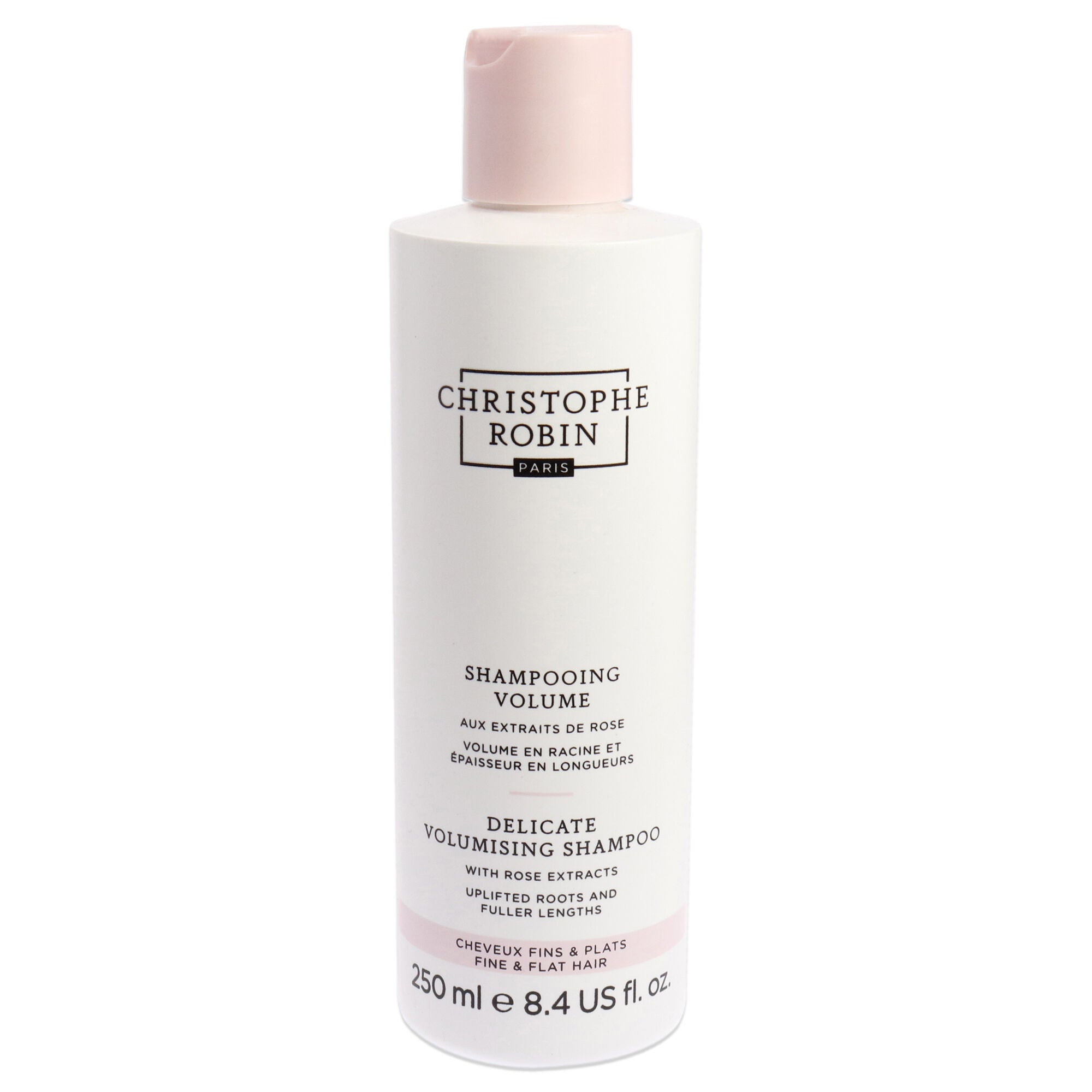 Delicate Volumizing Shampoo with Rose Extracts by Christophe Robin for Unisex - 8.4 oz Shampoo, See Description, hi-res image number 0