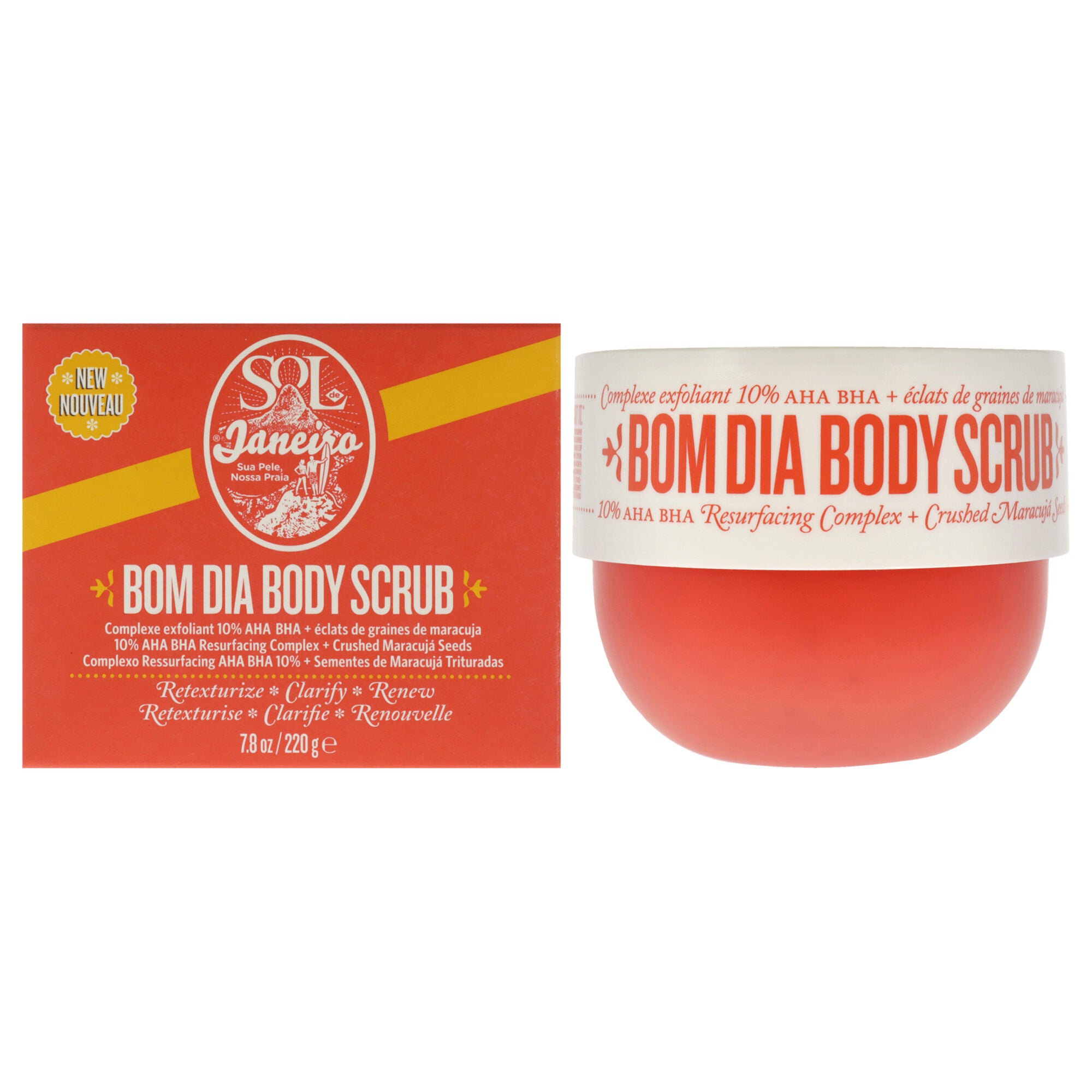 Bom Dia Body Scrub by Sol de Janeiro for Unisex - 7.8 oz Scrub, NA, hi-res image number 0
