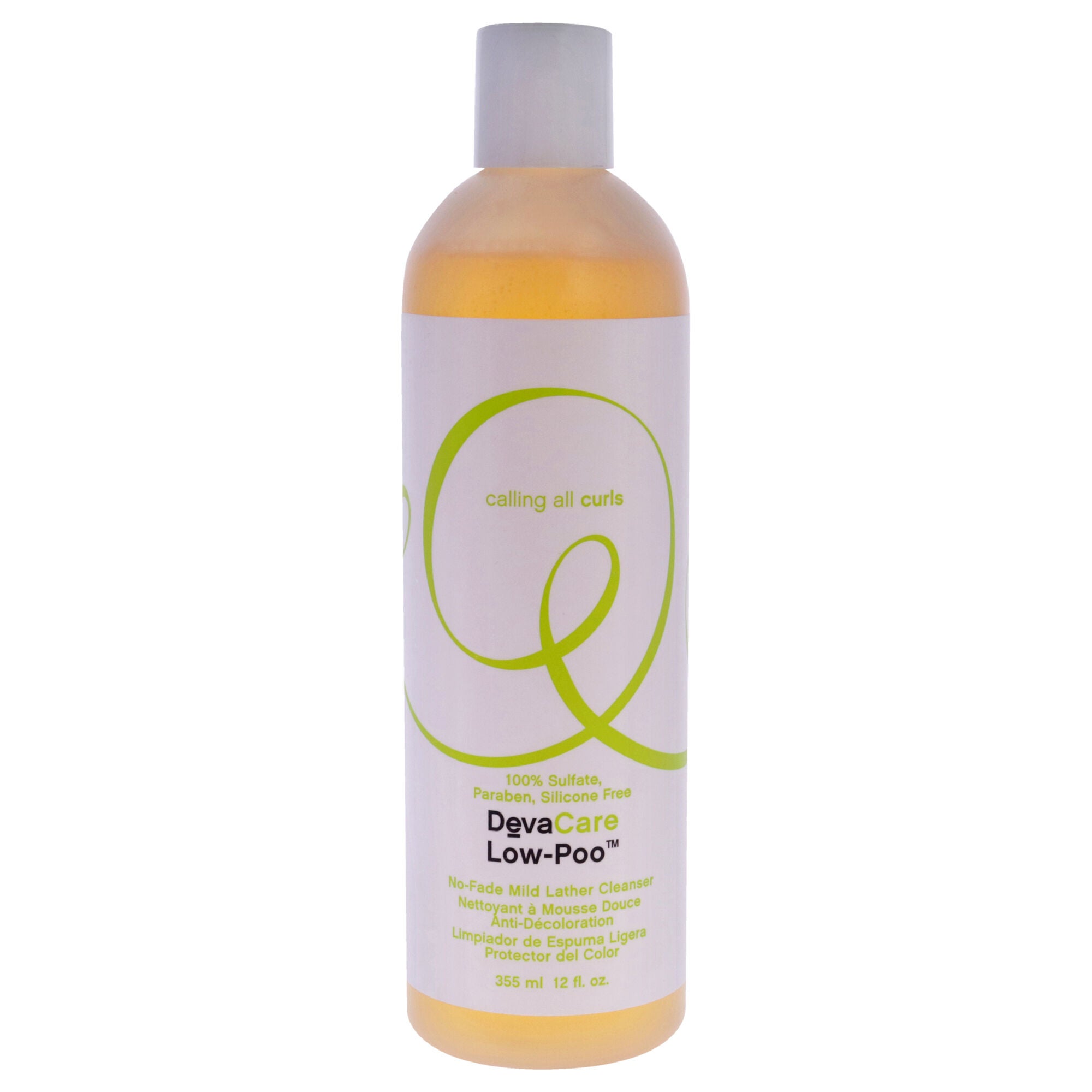 DevaCare Low-Poo No-Fade Mild Lather Cleanser by DevaCurl for Unisex - 12 oz Cleanser, , alternate image number 4
