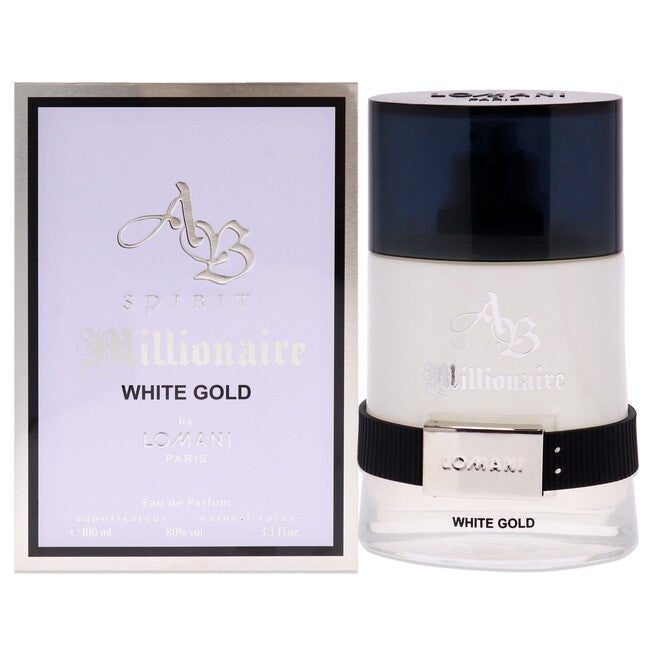 Spirit Millionaire White Gold by Lomani for Men - 3.3 oz EDP Spray, NA, hi-res image number null