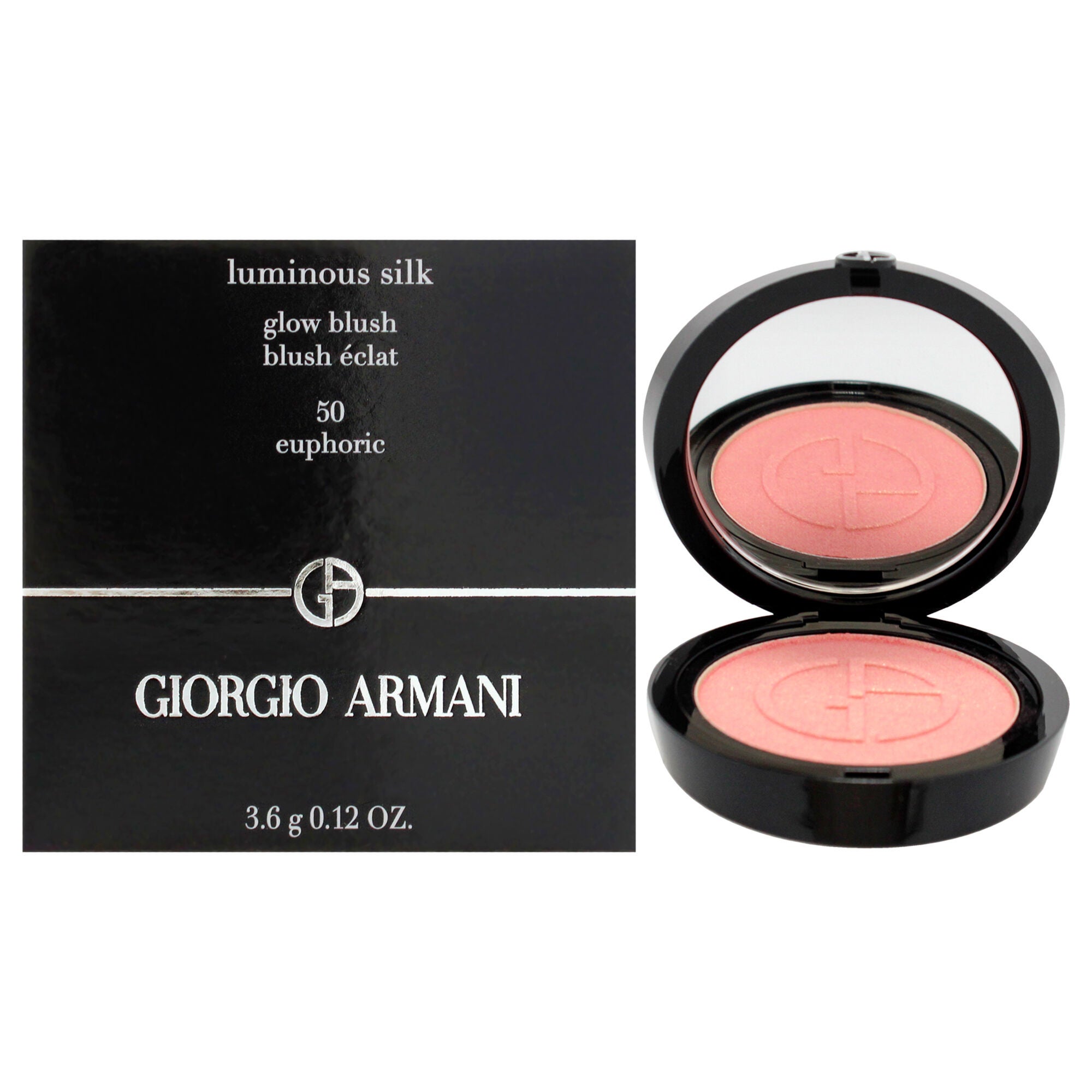 Luminous Silk Glow Blush - 50 Euphoric by Giorgio Armani for Women - 0.12 oz Blush, See Description, hi-res image number 0