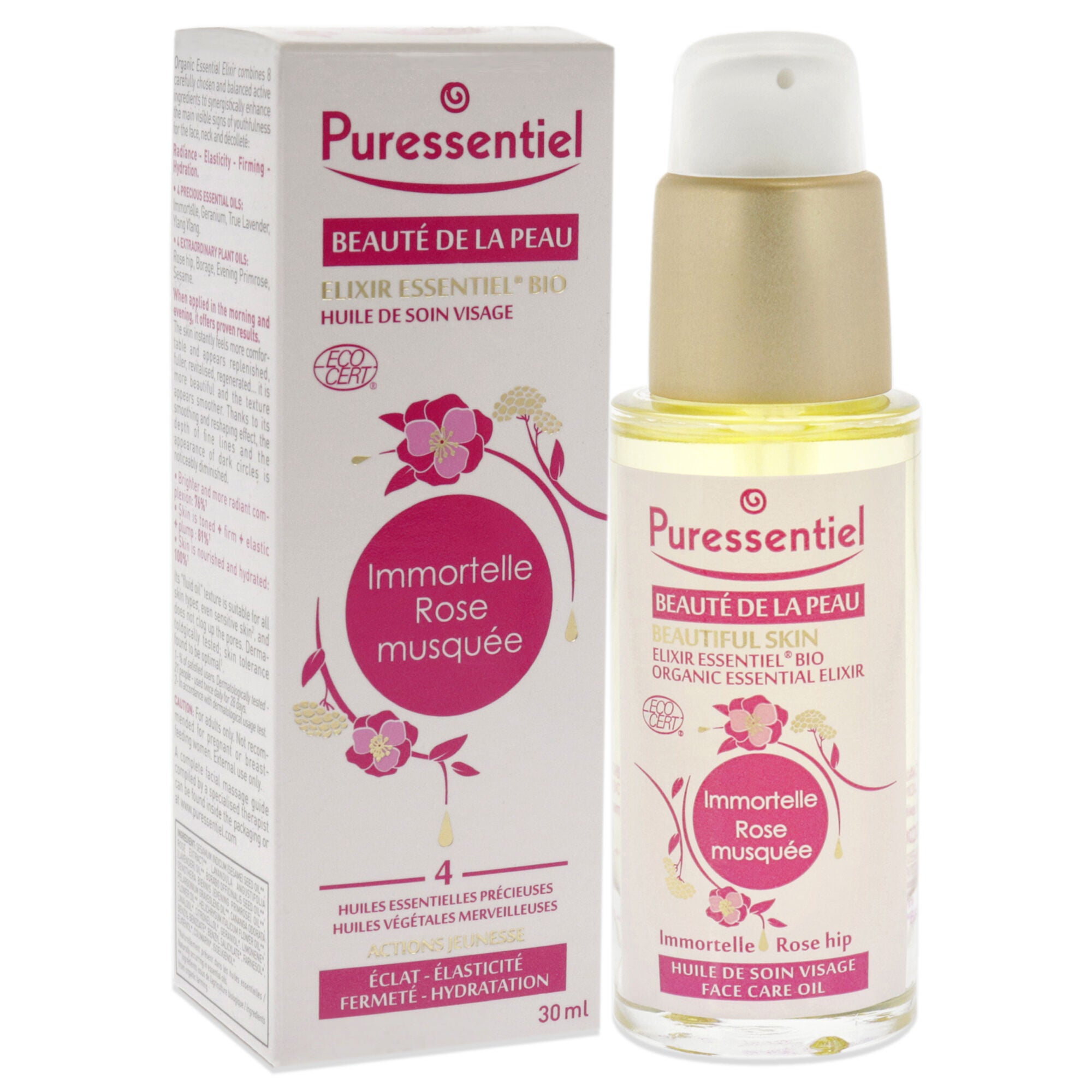 Organic Essential Elixir Face Care Oil by Puressentiel for Unisex - 1 oz Oil, See Description, alternate image number 2