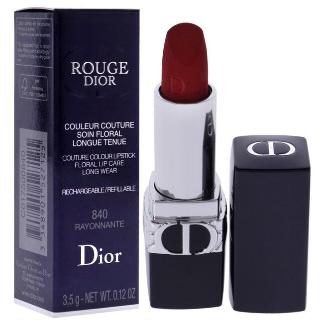 Rouge Dior Velvet Lipstick - 840 Rayonnante by Christian Dior for Women - 0.12 oz Lipstick, NA, alternate image number null