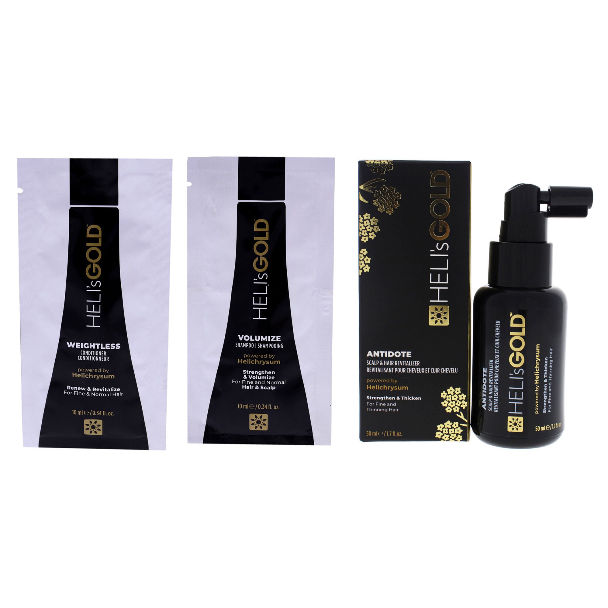 Volume Series Fly with Me Kit by Helis Gold for Unisex - 3 Pc Kit, See Description, hi-res image number 0