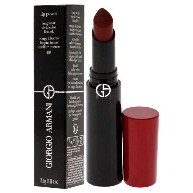 Lip Power Longwear Vivid Color Lipstick - 405 Sultan by Giorgio Armani for Women - 0.11 oz Lipstick, , alternate image number null