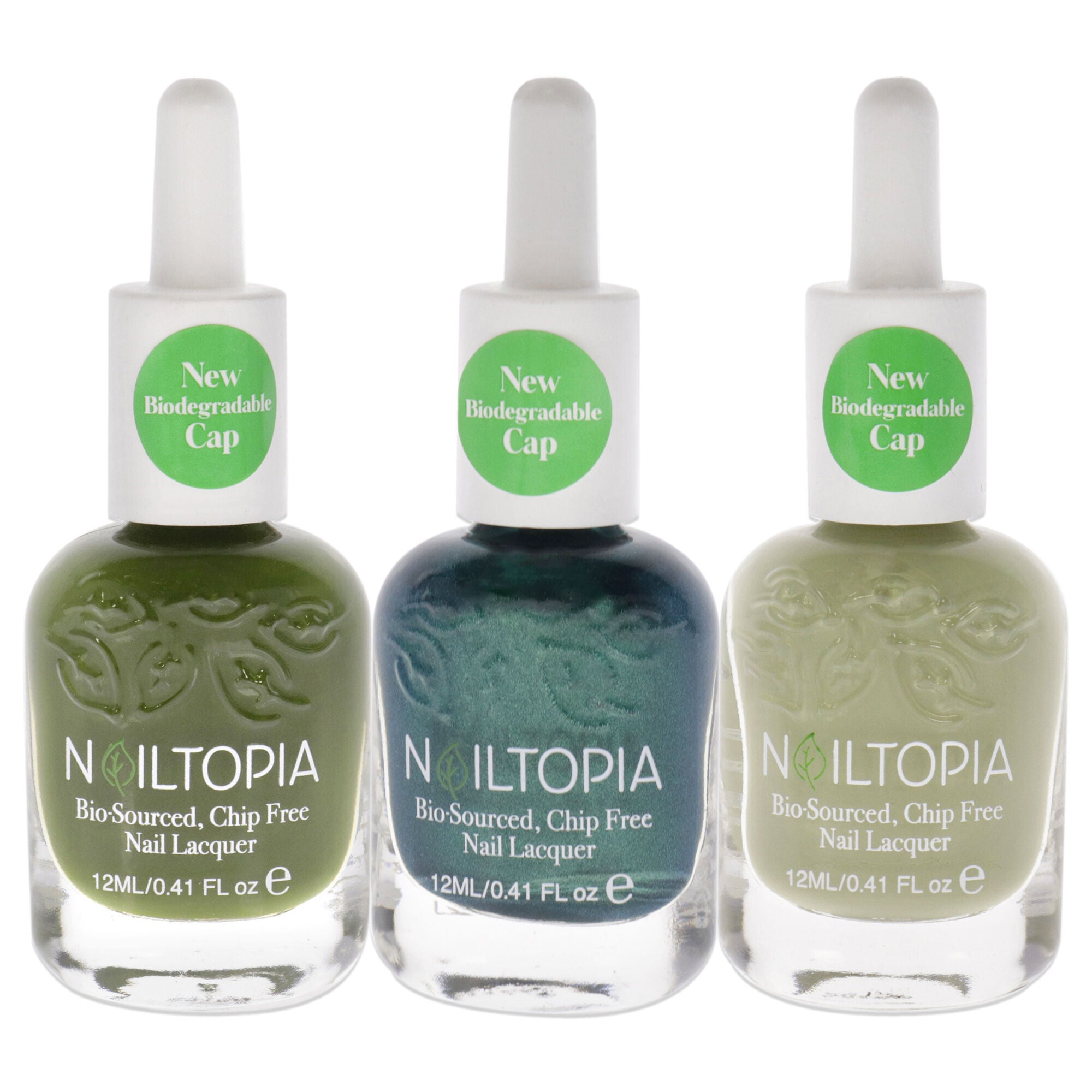 Be-Leaf In Yourself Kit by Nailtopia for Women - 3 Pc 0.41oz Ride Or Die, 0.41oz Loverboy, 0.41oz Pickle My Fancy, See Description, alternate image number 4