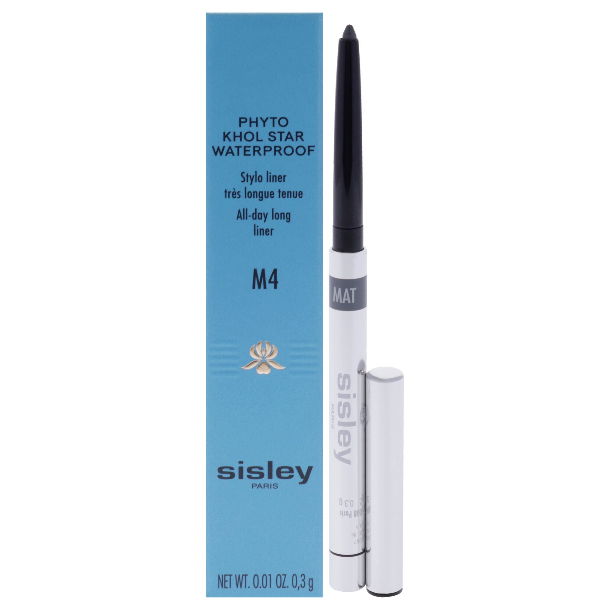Phyto Khol Star Waterproof - M4 Matte Graphite by Sisley for Women - 0.01 oz Eyeliner, See Description, hi-res image number 0