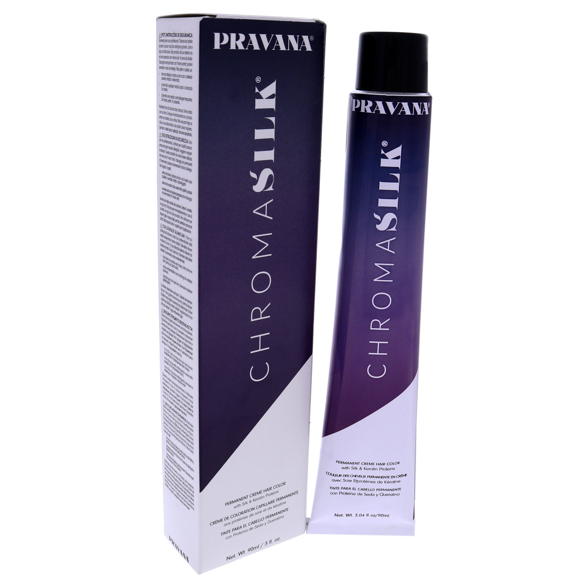 ChromaSilk Creme Hair Color - 6.11 Dark Intense Ash Blonde by Pravana for Unisex - 3 oz Hair Color, See Description, alternate image number 3