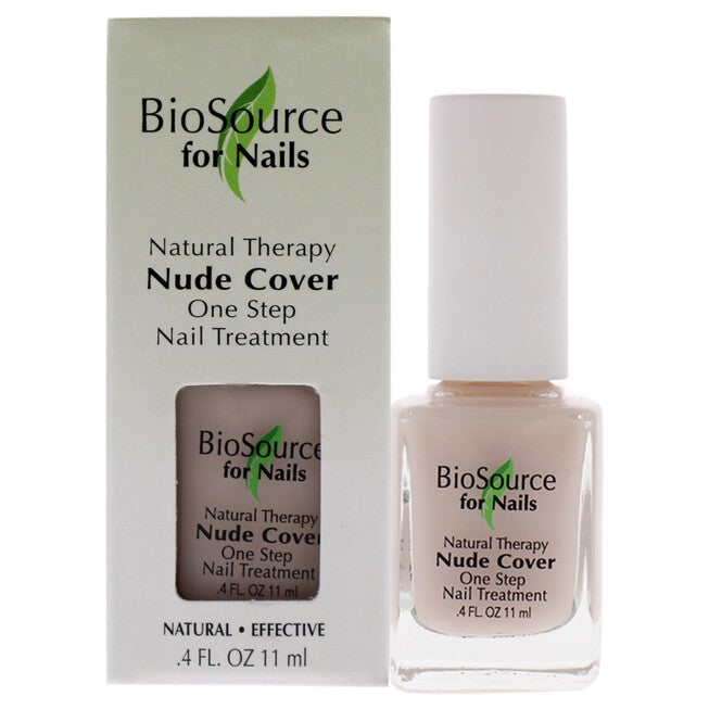 Natural Therapy Nude Cover by BioSource for Women - 0.4 oz Nail Treatment, , alternate image number null