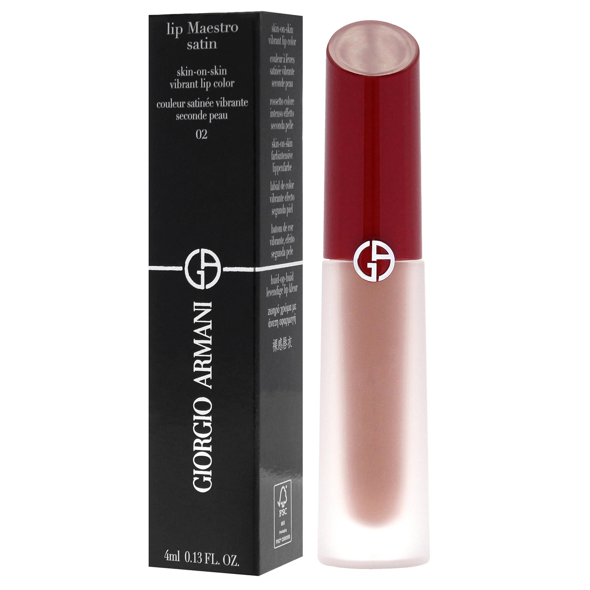 Lip Maestro Satin Lipstick - 02 Weekend Getaway by Giorgio Armani for Women - 0.13 oz Lipstick, See Description, alternate image number 3