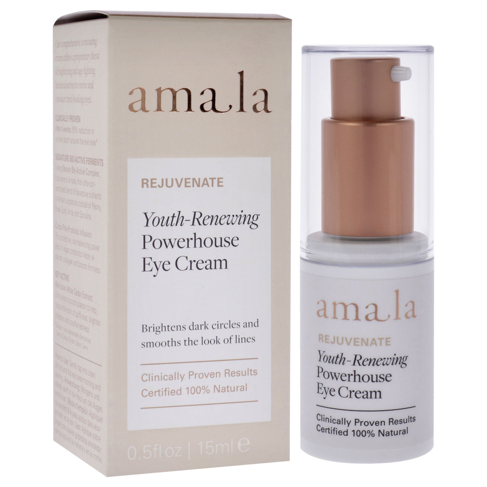 Youth-Renewing Powerhouse Eye Cream by Amala for Women - 0.5 oz Cream, See Description, alternate image number 1