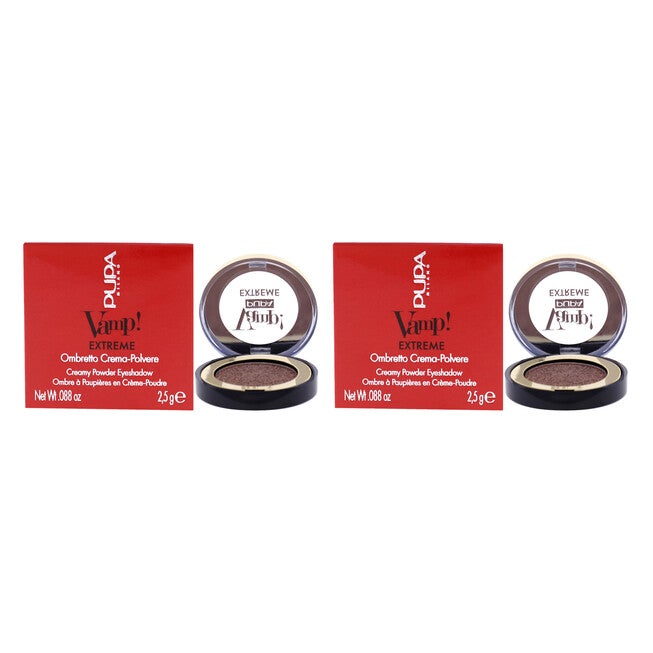 Vamp! Extreme Eyeshadow - 002 Extreme Copper by Pupa Milano for Women - 0.088 oz Eye Shadow - Pack of 2, NA, hi-res image number null