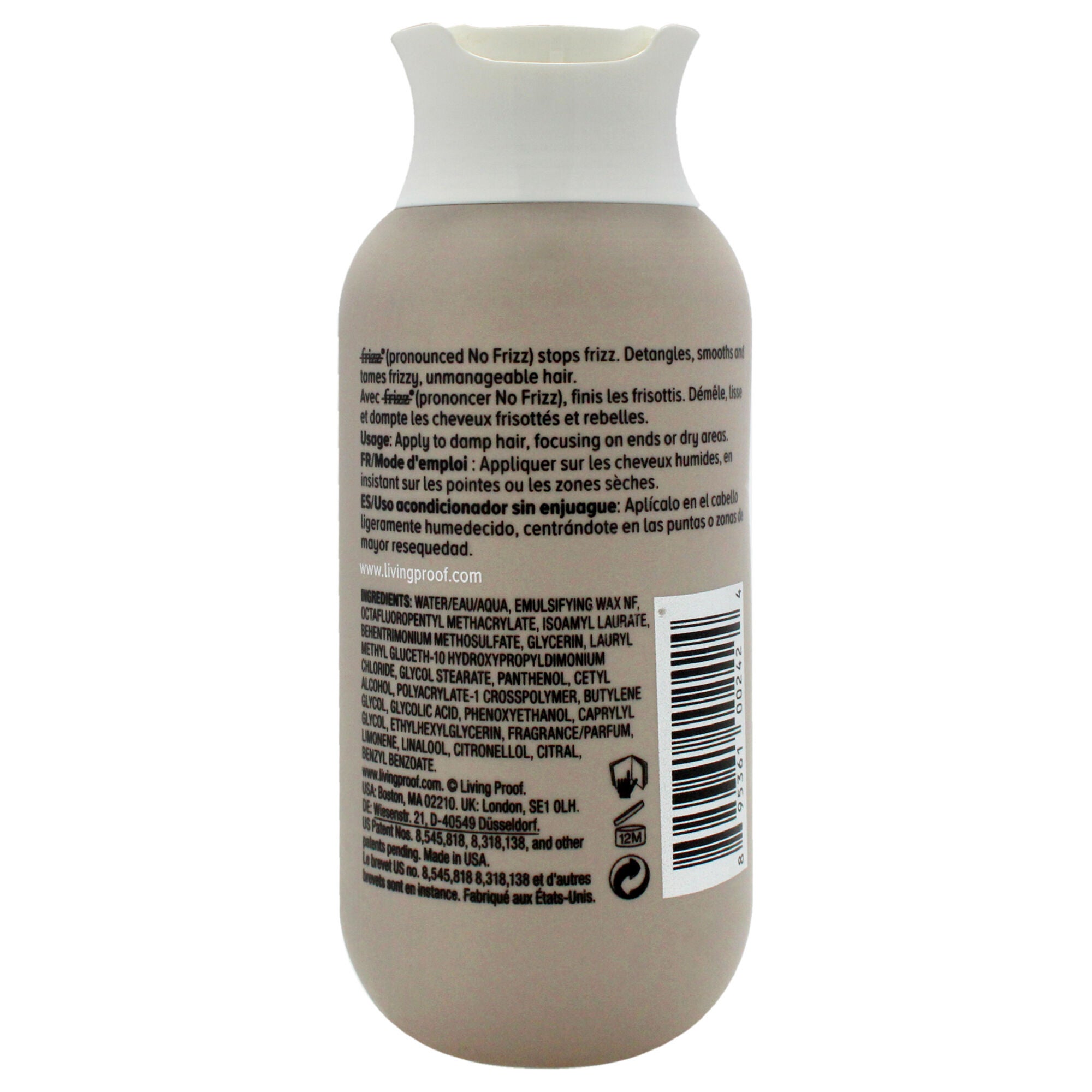 No Frizz Leave-in Conditioner by Living Proof for Unisex - 4 oz Conditioner, See Description, alternate image number 1