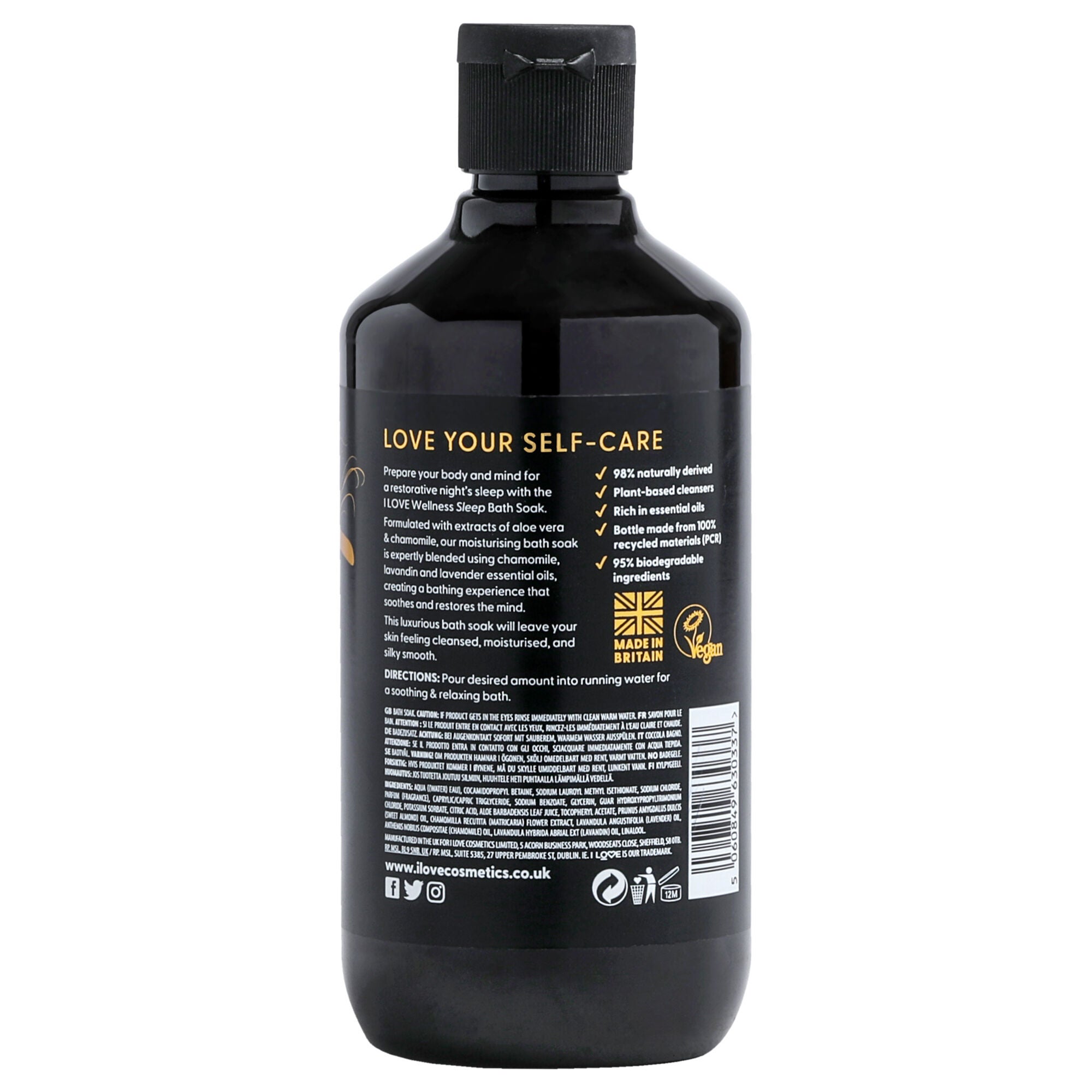 Wellness Bath Soak - Sleep by I Love Cosmetics for Women - 16.9 oz Bath Soak, See Description, alternate image number 1