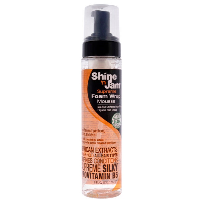 Shine-n-Jam Supreme Foam Wrap Mousse by Ampro for Women - 8 oz Mousse, NA, hi-res image number null
