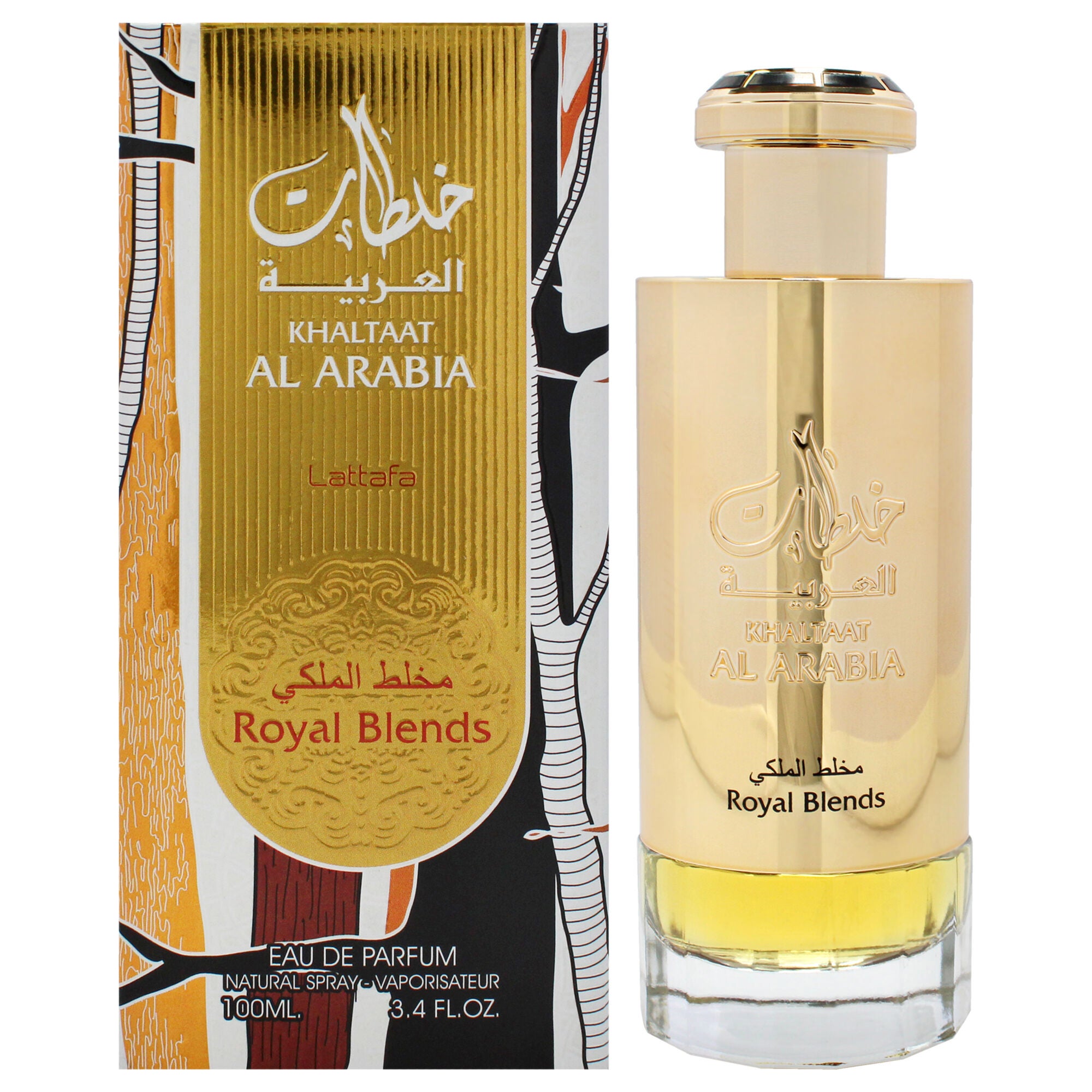 Khaltaat Al Arabia - Royal Blends by Lattafa for Unisex - 3.4 oz EDP Spray, Clear, hi-res image number 0