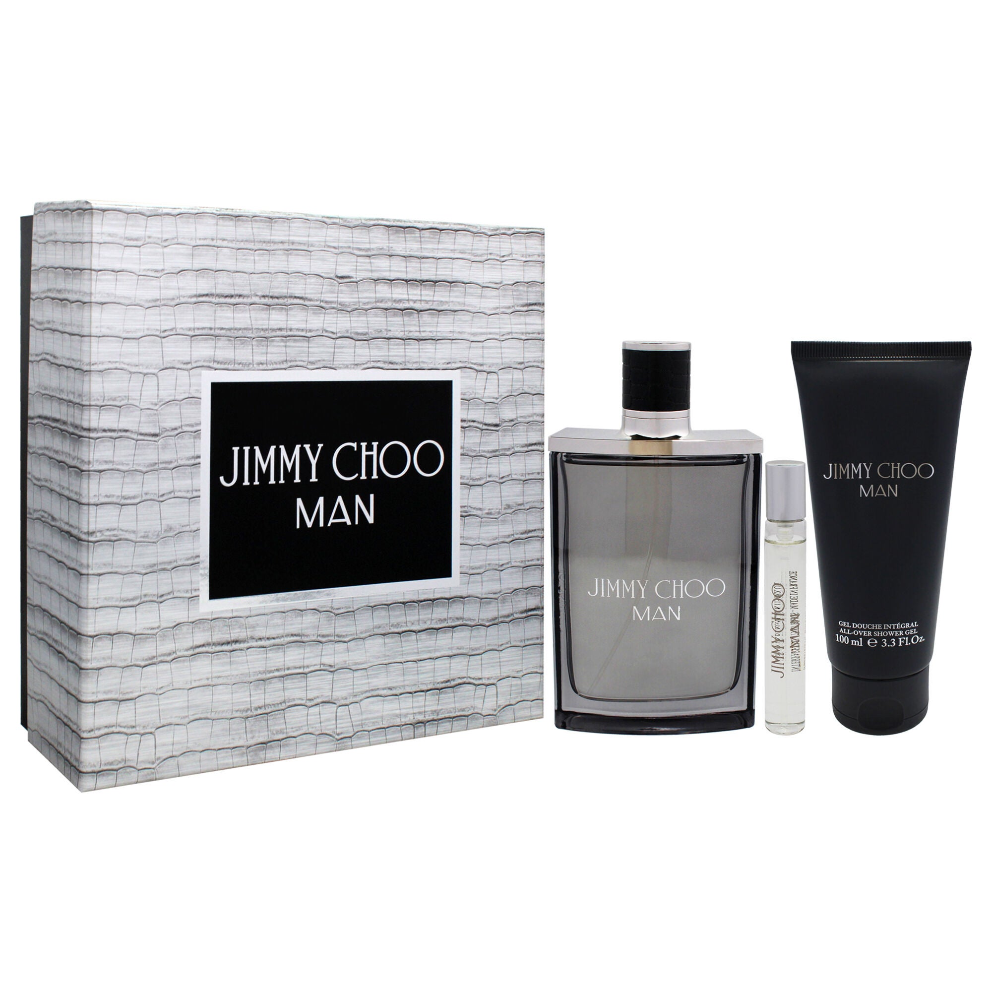 Jimmy Choo Man by Jimmy Choo for Men - 3 Pc Gift Set 3.3oz EDT Spray, 0.25oz EDT Spray, 3.3oz Shower Gel, See Description, alternate image number 2