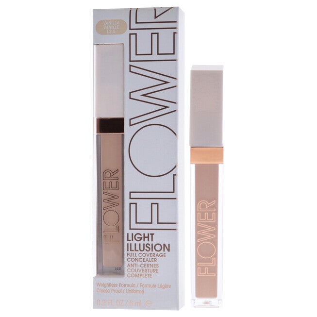 Light Illusion Full Coverage Concealer - L2.5 Vanilla by Flower Beauty for Women - 0.2 oz Concealer, NA, alternate image number null