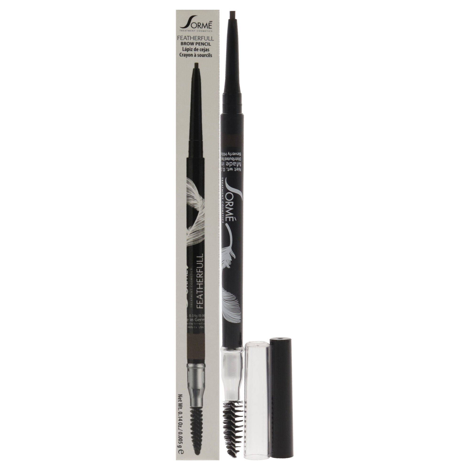 Featherfull Eyebrow Pencil - 53 Brown by Sorme Cosmetics for Women - 0.14 oz Eyebrow Pencil, See Description, hi-res image number 0