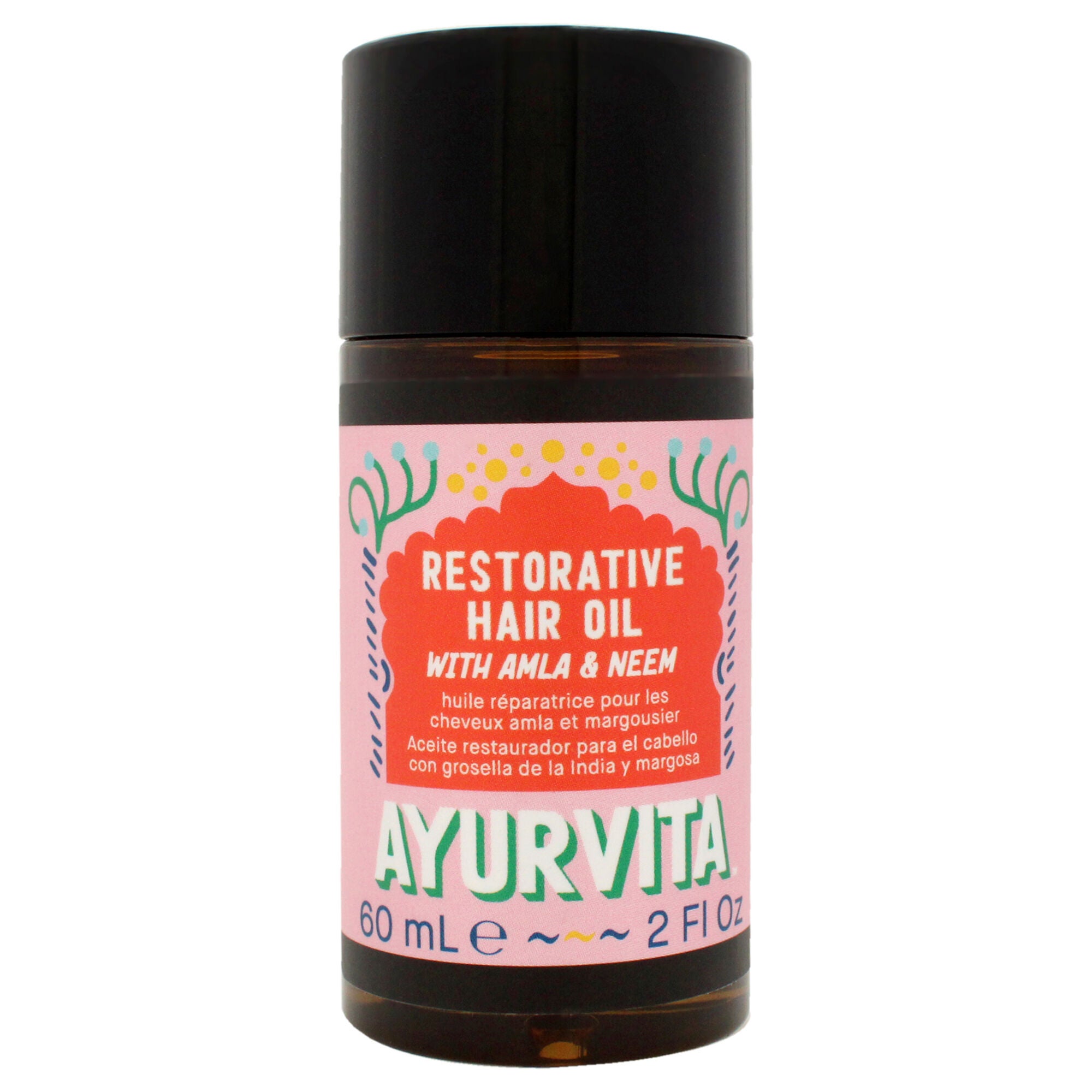 Amla and Neem Restorative Hair Oil by AyurVita for Unisex - 2 oz Oil, See Description, hi-res image number 0