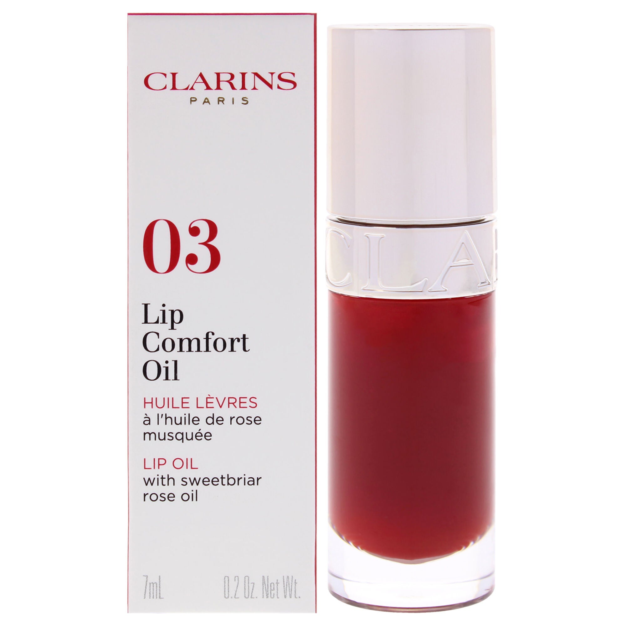 Lip Comfort Oil - 03 Cherry by Clarins for Women - 0.2 oz Lip Oil, See Description, hi-res image number 0