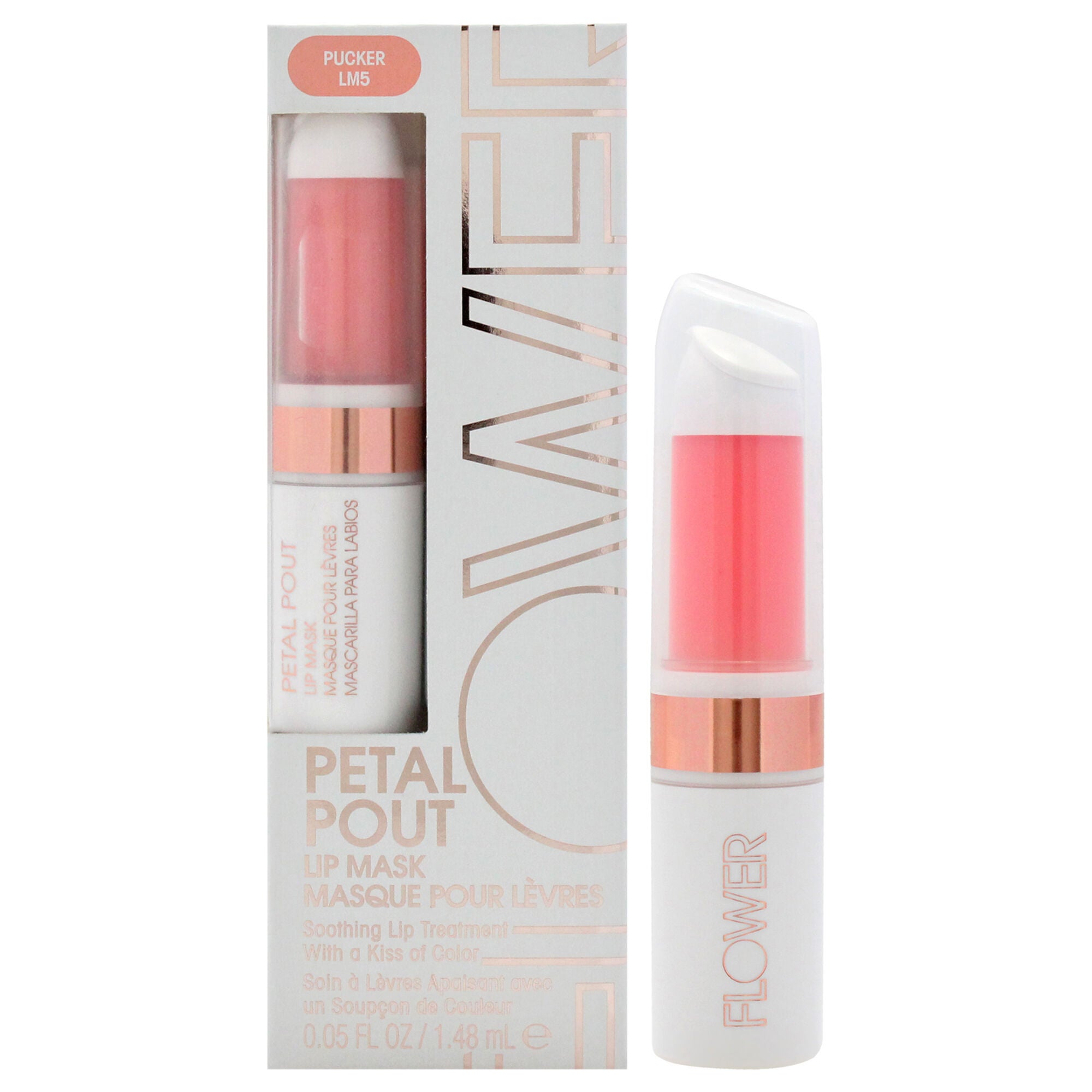 Petal Pout Lip Mask - LM5 Pucker by Flower Beauty for Women - 0.05 oz Lip Mask, See Description, hi-res image number 0