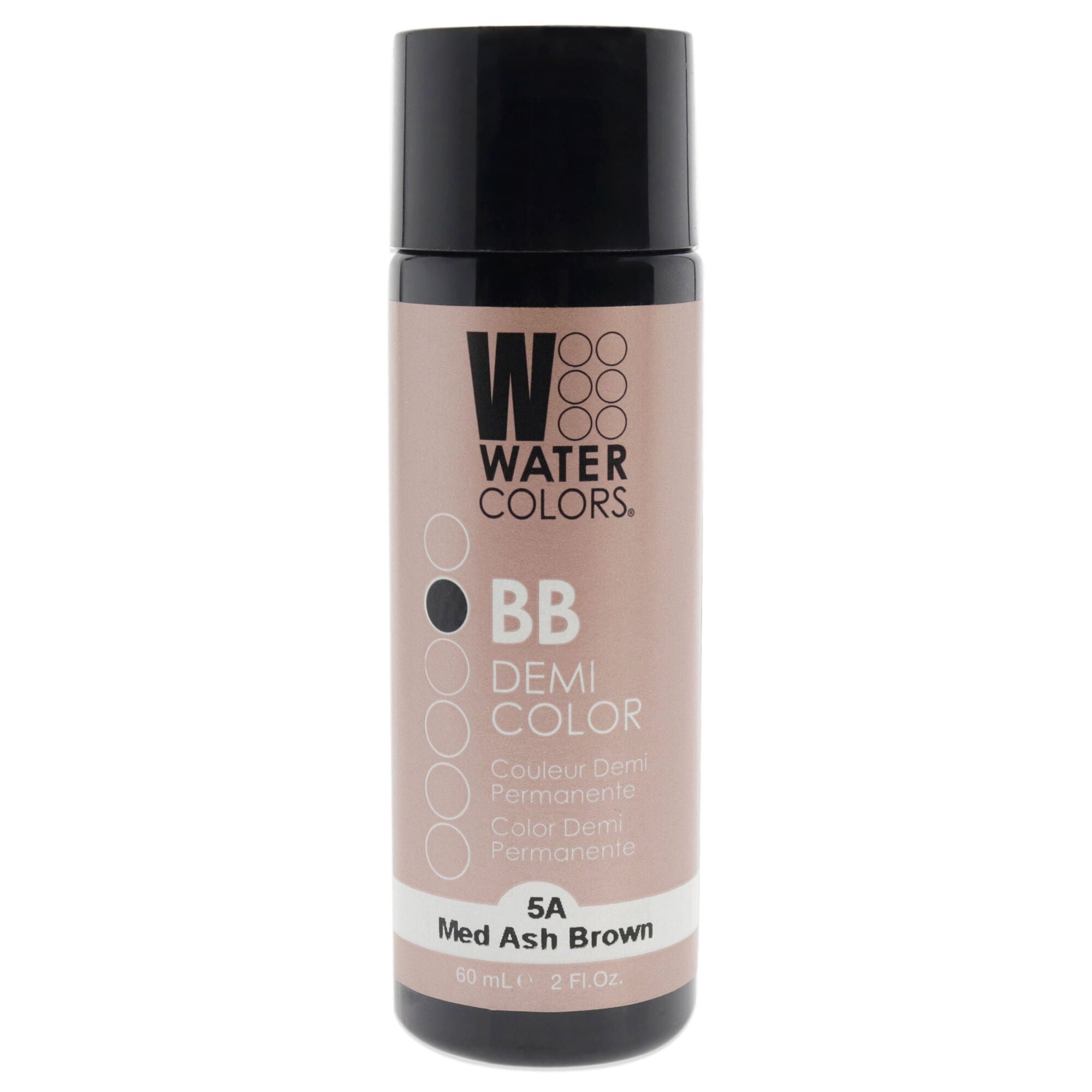 Watercolors BB Demi-Permanent Hair Color - 5A Medium Ash Brown by Tressa for Unisex - 2 oz Hair Color, See Description, hi-res image number 0