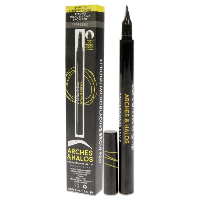 Microblading Brow Shaping Pen - Espresso by Arches and Halos for Women - 0.026 oz Eyebrow Pen, , alternate image number null