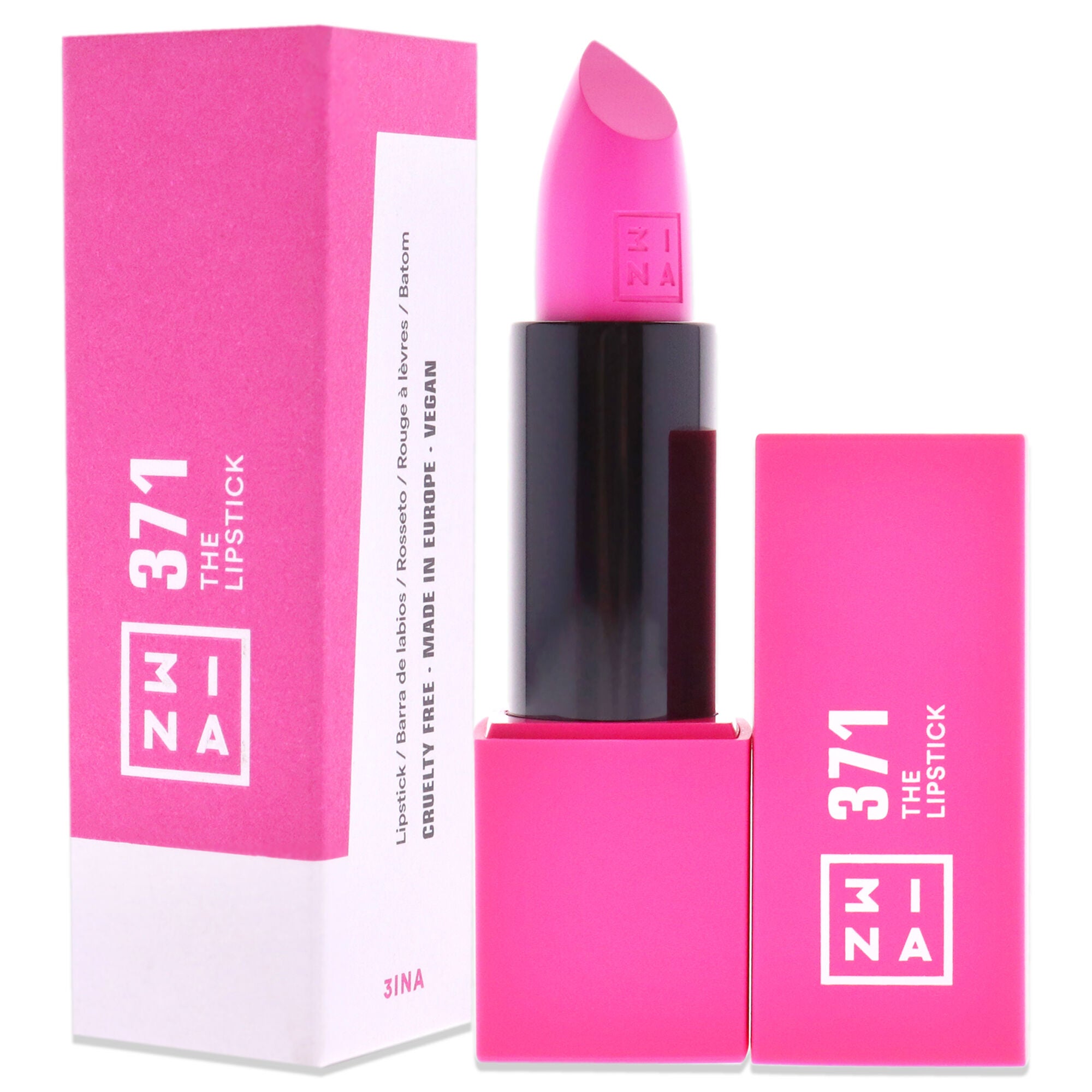 The Lipstick - 371 Hot Pink by 3INA for Women - 0.16 oz Lipstick, See Description, alternate image number 3